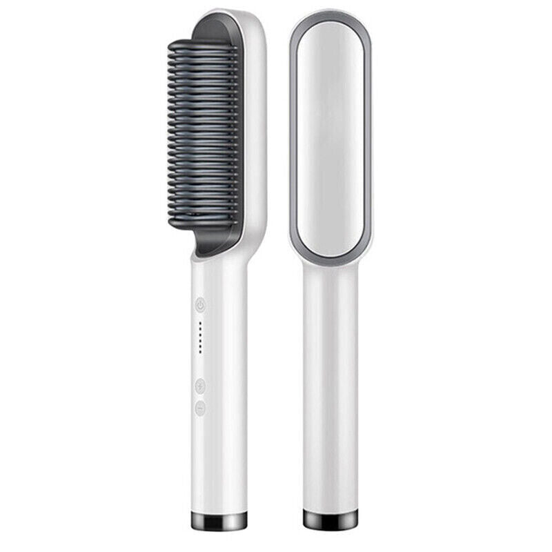 2-in-1 Hair Straightening Brush