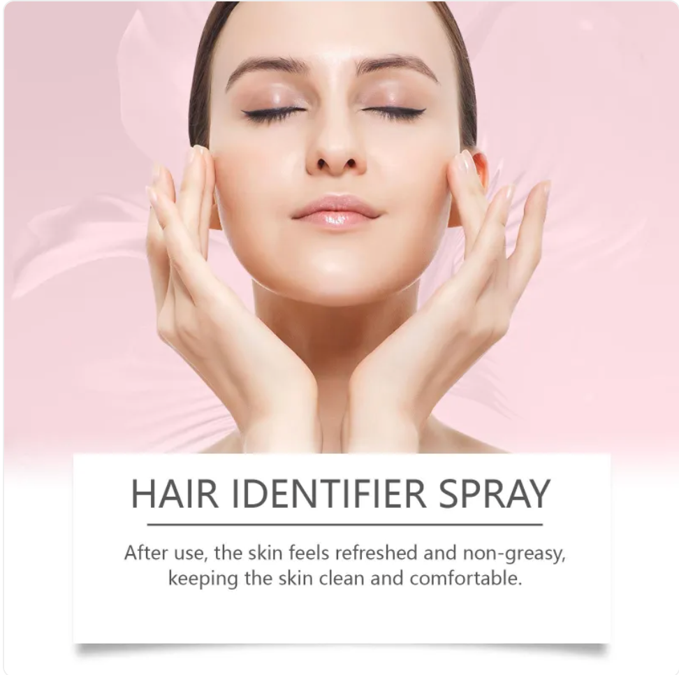 Hair Identifier Spray for Face and Body Shaving