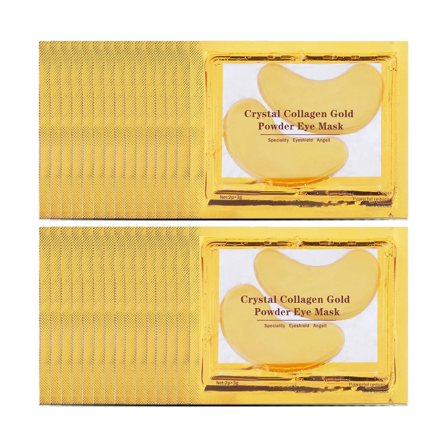 CAHIUYOA 30 Pairs Gold Eye Mask Under Eye Patches