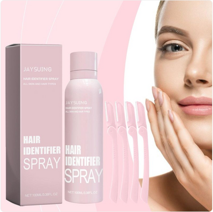 Hair Identifier Spray for Face and Body Shaving