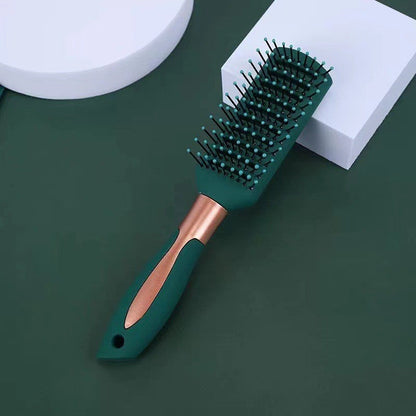 Dark Green Massage Comb for Straight and Curly Hair
